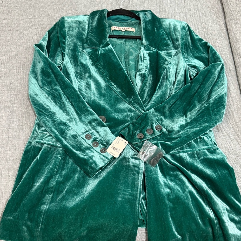 Free People Velvet Blazer